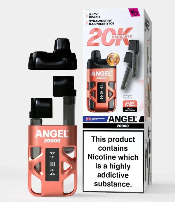 Angel 20000 Disposable Vape Box of 5 - Coral Edition - vapeukwholesale