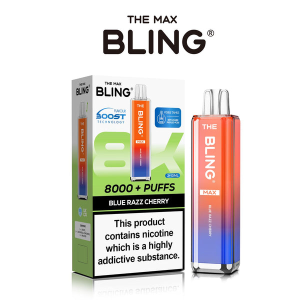 Flavour of Crystal Bling Max 8000 Pod Kit, available in Wholesale Box of 5 at Vapernest Wholesale