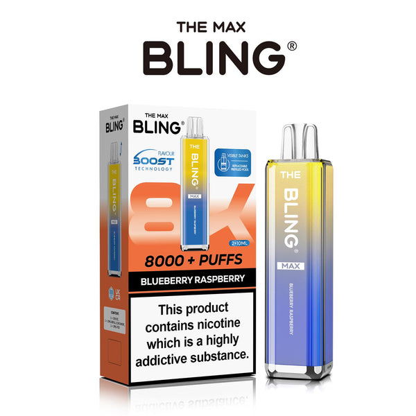 Flavour of Crystal Bling Max 8000 Pod Kit, available in Wholesale Box of 5 at Vapernest Wholesale