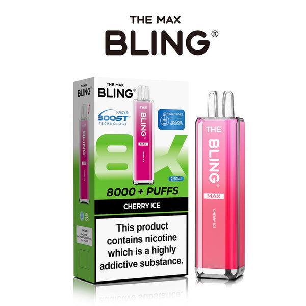 Flavour of Crystal Bling Max 8000 Pod Kit, available in Wholesale Box of 5 at Vapernest Wholesale