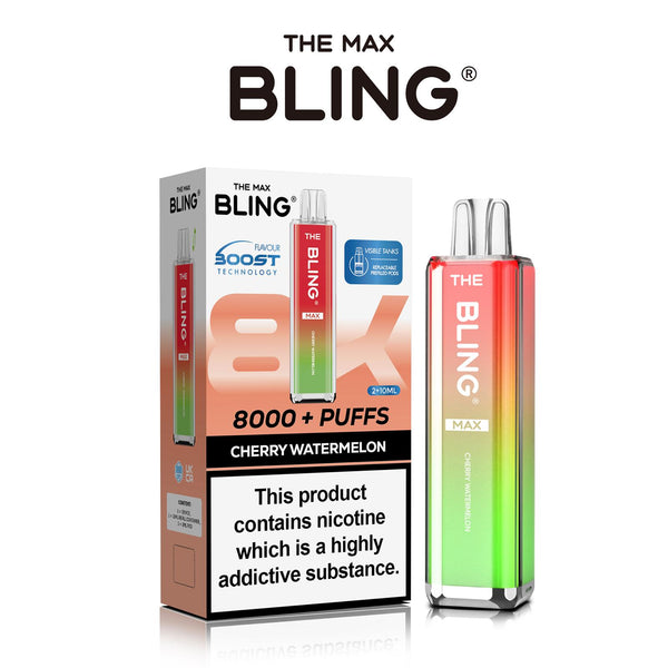 Flavour of Crystal Bling Max 8000 Pod Kit, available in Wholesale Box of 5 at Vapernest Wholesale