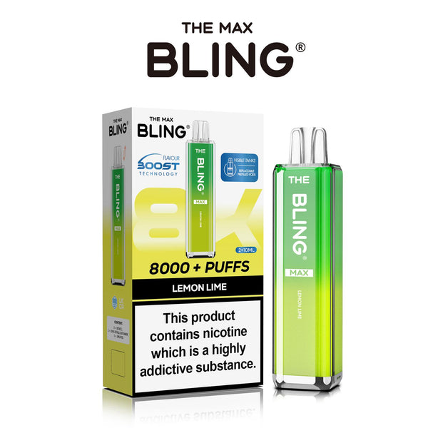 Flavour of Crystal Bling Max 8000 Pod Kit, available in Wholesale Box of 5 at Vapernest Wholesale