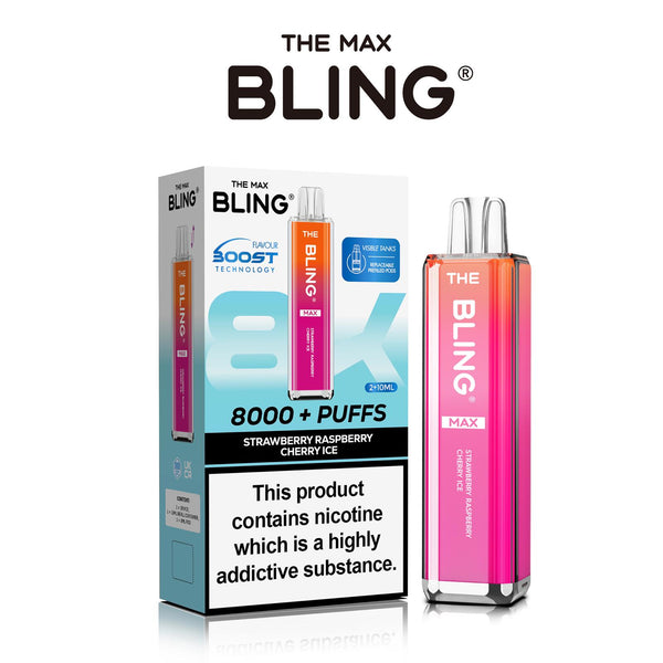 Flavour of Crystal Bling Max 8000 Pod Kit, available in Wholesale Box of 5 at Vapernest Wholesale