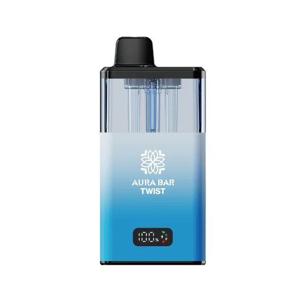 Crystal Prime Aura Bar Twist 40k Vape Kit - Box of 5 in Blue Available at Vapernest Wholesale