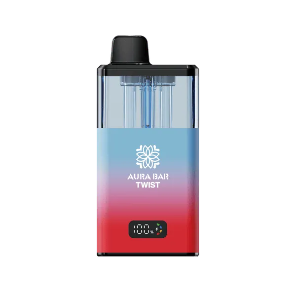 Crystal Prime Aura Bar Twist 40k Vape Kit - Box of 5 in Blue Purple Red Available at Vapernest Wholesale