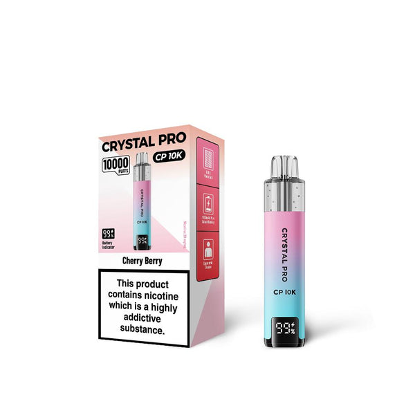 Cherry Berry Flavour of The Crystal Pro 10000 (CP10K) Prefilled Pod Kit - Box of 5 at Vapernest Wholesale
