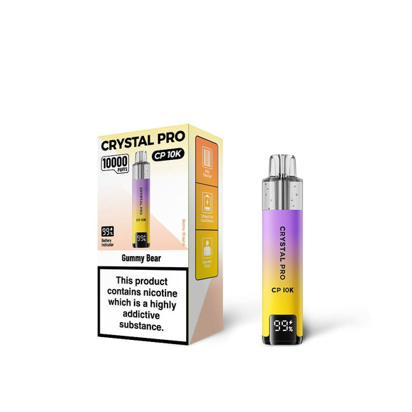 Gummy Bear Flavour of The Crystal Pro 10000 (CP10K) Prefilled Pod Kit - Box of 5 at Vapernest Wholesale