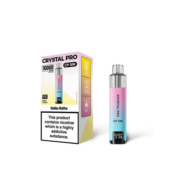 Hubba Bubba Flavour of The Crystal Pro 10000 (CP10K) Prefilled Pod Kit - Box of 5 at Vapernest Wholesale
