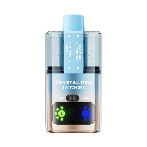 Crystal Pro Switch 30K Puffs Prefilled Pod Kit Box of 5 - Blue Razz Gummy Bear at Vapernest Wholesale