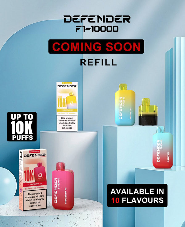 Defender F1 - 10000 Prefilled Pod Vape Kit ( Box of 5 ) - Wholesale Price !
