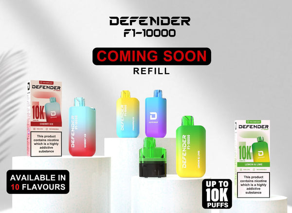 Defender F1 - 10000 Prefilled Pod Vape Kit ( Box of 5 ) - Wholesale Price !