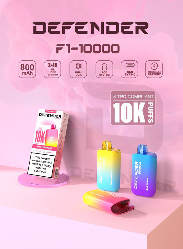 Defender F1 - 10000 Prefilled Pod Vape Kit ( Box of 5 ) - Wholesale Price !