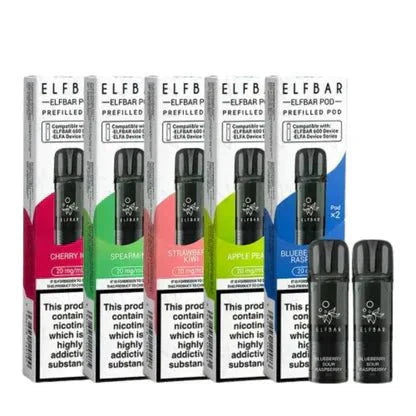 Elf Bar 600 Prefilled Pods - Box of 10 at UK Vaper Wholesale