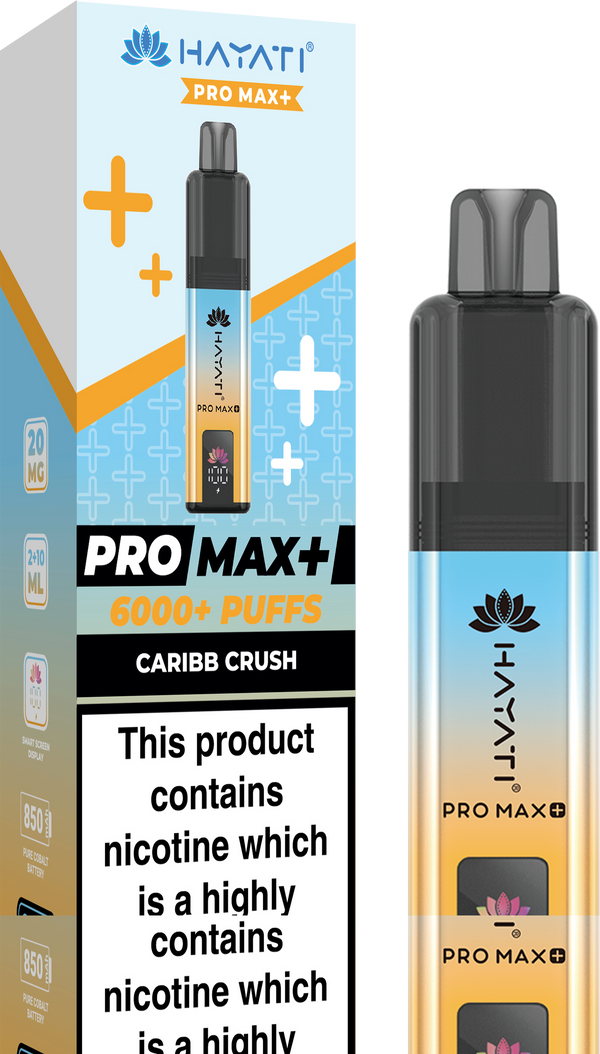 Hayati Pro Max+ 6000 Vape Kit Box of 5 - Caribb Crush