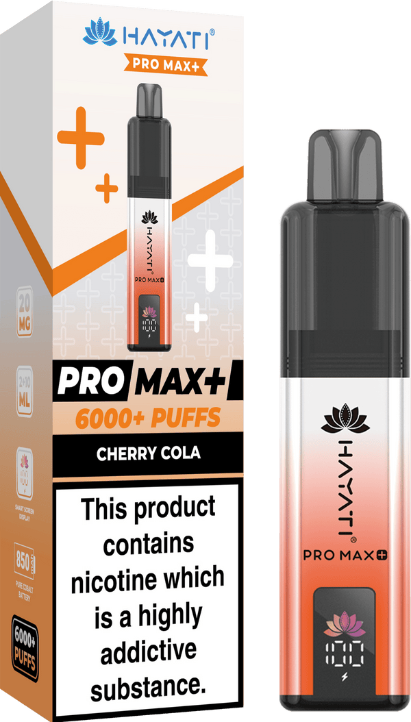 Hayati Pro Max+ 6000 Vape Kit Box of 5 - Cherry Cola