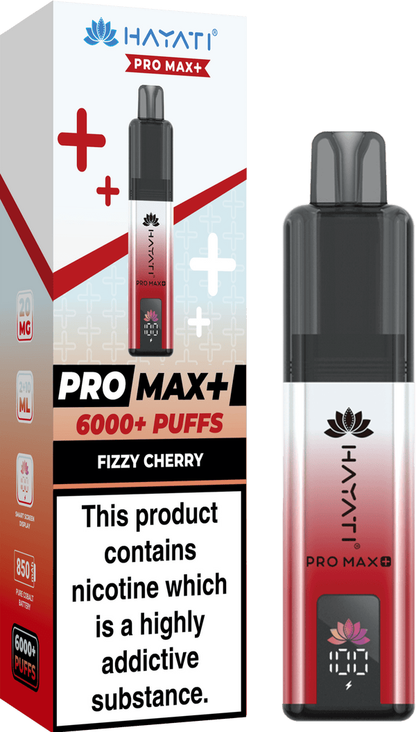 Hayati Pro Max+ 6000 Vape Kit Box of 5 - Fizzy Cherry