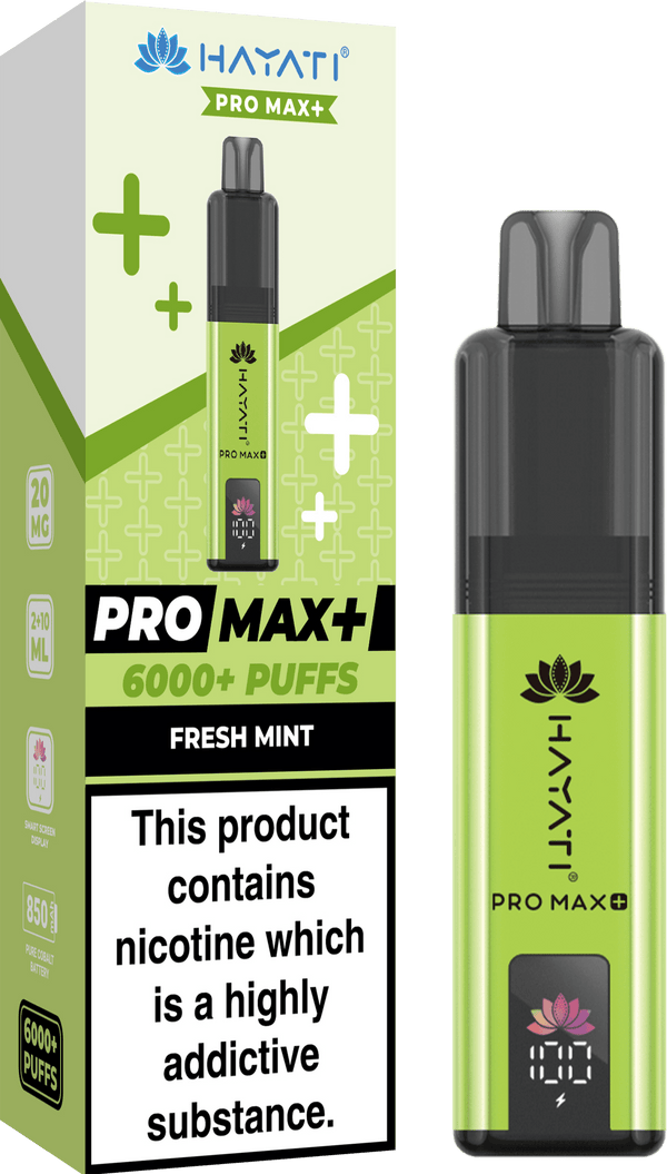 Hayati Pro Max+ 6000 Vape Kit Box of 5 - Fresh Mint