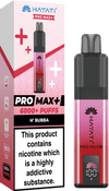Hayati Pro Max+ 6000 Vape Kit Box of 5 - H' Bubba