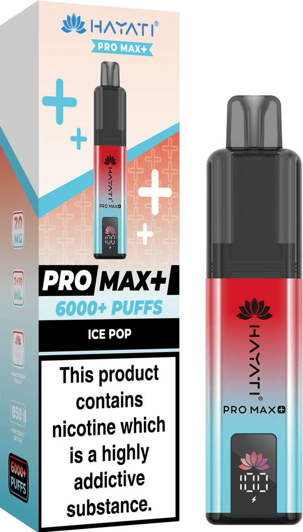 Hayati Pro Max+ 6000 Vape Kit Box of 5 - Ice Pop