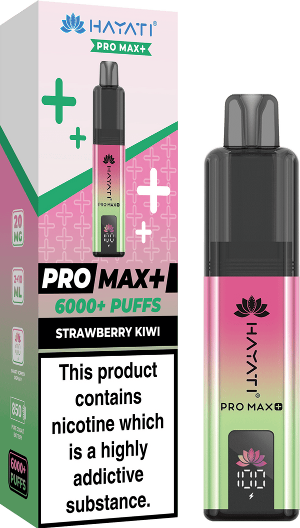 Hayati Pro Max+ 6000 Vape Kit Box of 5 - Strawberry Kiwi