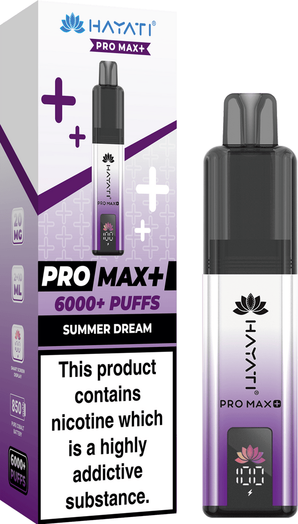Hayati Pro Max+ 6000 Vape Kit Box of 5 - Summer Dream