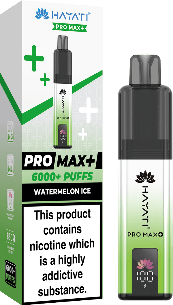 Hayati Pro Max+ 6000 Vape Kit Box of 5 - Watermelon Ice