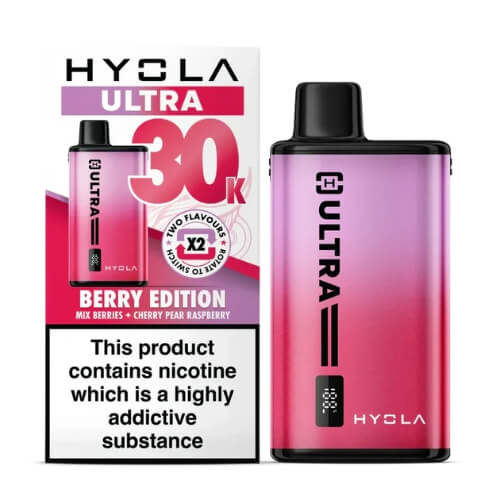 Hyola Ultra 30k Prefilled Pod Vape Kit - Box of 5 - Eliquid Base - Berry Edition at Vapernest Wholesale