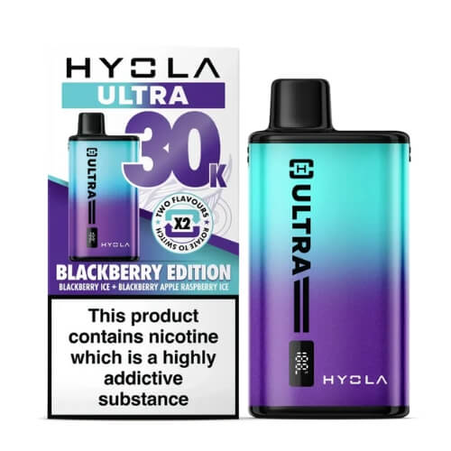 Hyola Ultra 30k Prefilled Pod Vape Kit - Box of 5 - Eliquid Base - Blackberry Edition at Vapernest Wholesale