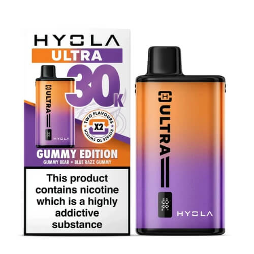 Hyola Ultra 30k Prefilled Pod Vape Kit - Box of 5 - Eliquid Base - Gummy Edition at Vapernest Wholesale