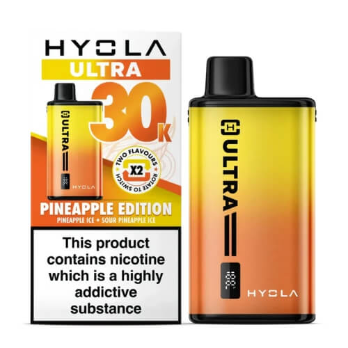 Hyola Ultra 30k Prefilled Pod Vape Kit - Box of 5 - Eliquid Base - Pineapple Edition at Vapernest Wholesale