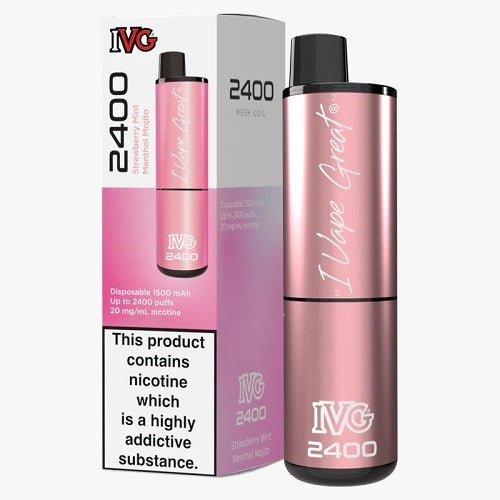 IVG 2400 Puffs 4 in 1 Prefilled Pod kit - Box of 5 Available in Menthol Mojito Flavor at Vapernest Wholesale