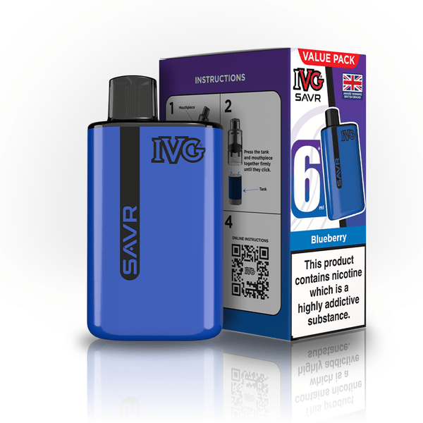 IVG SAVR 3000 Disposable Vape Box of 5 - Blueberry