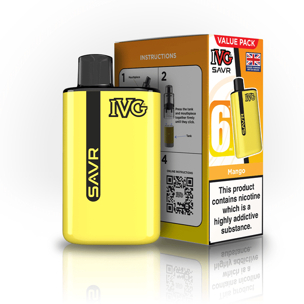 IVG SAVR 3000 Disposable Vape Box of 5 - Mango
