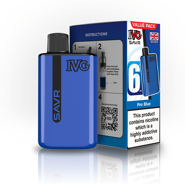 IVG SAVR 3000 Disposable Vape Box of 5 - Pro Blue