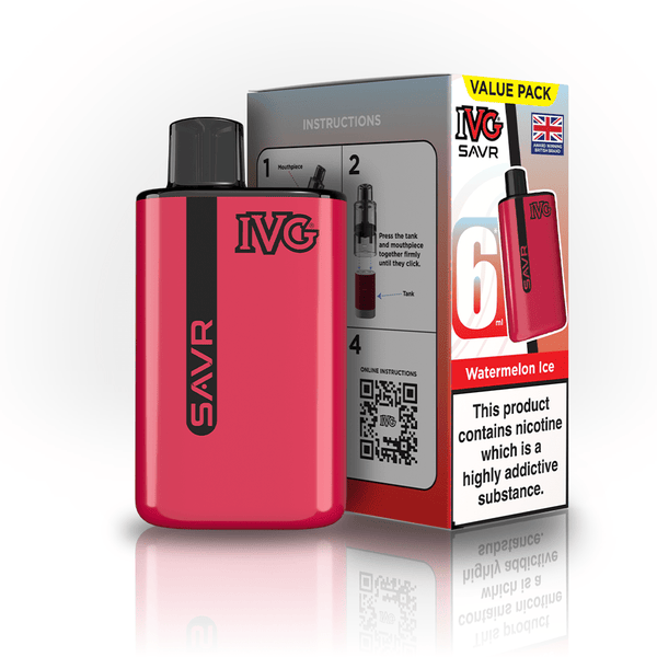 IVG SAVR 3000 Disposable Vape Box of 5 - Watermelon Ice