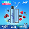 Flavour Mr Blue and Blue Razz Cherry of JNR Aurora 30k Pod vape Kit - Box of 5 at Vapernest Wholesale