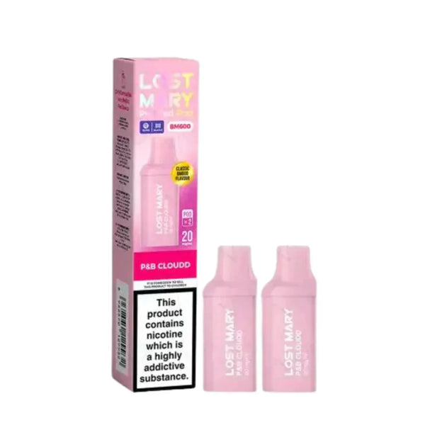 Lost Mary BM600 Prefilled Pods box of 10 in P & B Cloudd Flavour at Vapernest Wholesale