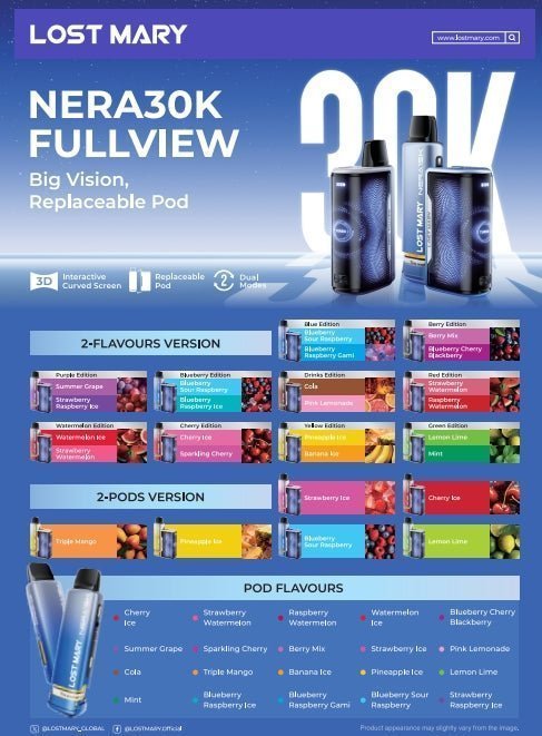Lost Mary Nera 30K Disposable Vape Pack of 5