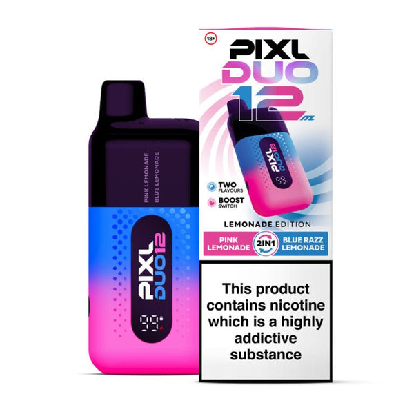Pixl Duo 6000 Disposable Vape Box of 5 in Pink Lemonade Flavor Available at Vapernest Wholesale