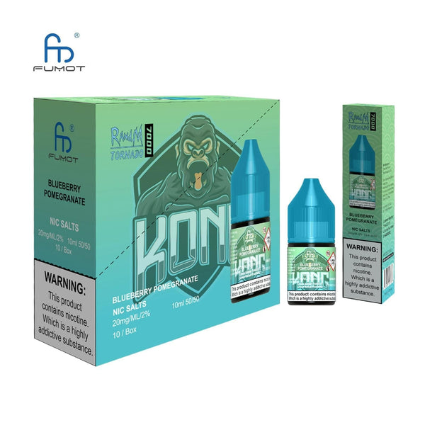 R and M 7000 Nic Salt 10ml - Box of 10-Blueberry Pomegranate-vapeukwholesale