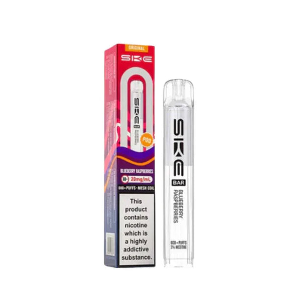SKE Bar 600 Prefilled Pod box of 10 in Blueberry Raspberry at Vapernest Wholesale