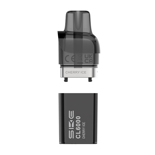 SKE Crystal CL6000 Prefilled Replacement Pods - Box of 5 - Cherry Ice - vapeukwholesale