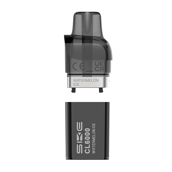SKE Crystal CL6000 Prefilled Replacement Pods - Box of 5 - Watermelon Ice - vapeukwholesale