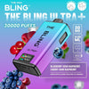 The Bling Ultra Plus 30k Prefilled Vape Pod Kit Box of 5 available in Blueberry Sour Raspberry Cherry Sour Raspberry Flavour at Vapernest Wholesale