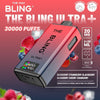 The Bling Ultra Plus 30k Prefilled Vape Pod Kit Box of 5 available in Blueberry Strawberry Blackberry Blueberry Cherry Cranberry Flavour at Vapernest Wholesale