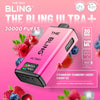 The Bling Ultra Plus 30k Prefilled Vape Pod Kit Box of 5 available in Strawberry Cranberry Cherry Cherry Ice Flavour at Vapernest Wholesale