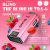 The Bling Ultra Plus 30k Prefilled Vape Pod Kit Box of 5 available in Strawberry Raspberry Cherry Ice Strawberry Blueberry Raspberry Flavour at Vapernest Wholesale