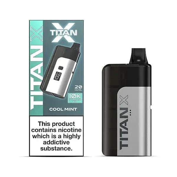 Titan X 10000 Prefilled Vape Pod Kit Box of 5 - Cool Mint - Vapernest Wholesale