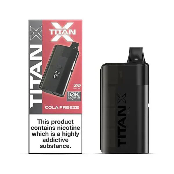 Titan X 10000 Prefilled Vape Pod Kit Box of 5 - Cola Freeze - Vapernest Wholesale