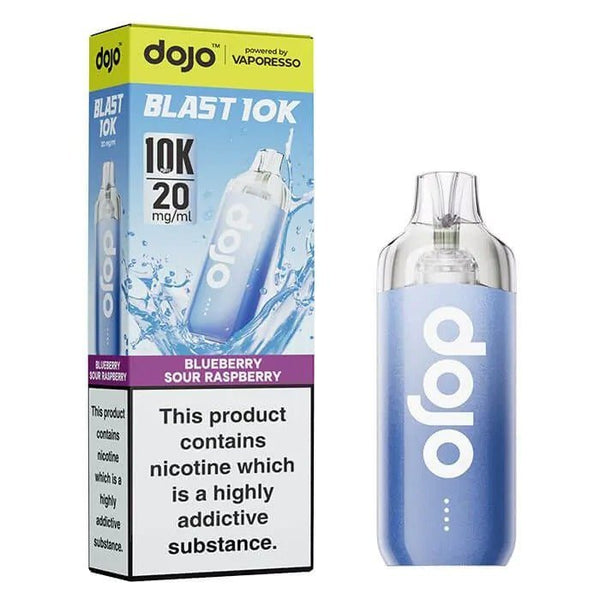 Vaporesso Dojo Blast 10k Prefilled Pod Vape Kit - Box of 5 in Blueberry Sour Raspberry Flavour at Vapernest Wholesale